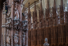 The late-Victorian choir stalls
