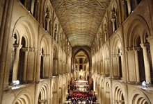 The Norman architecture of Peterorough Cathedral Nave
