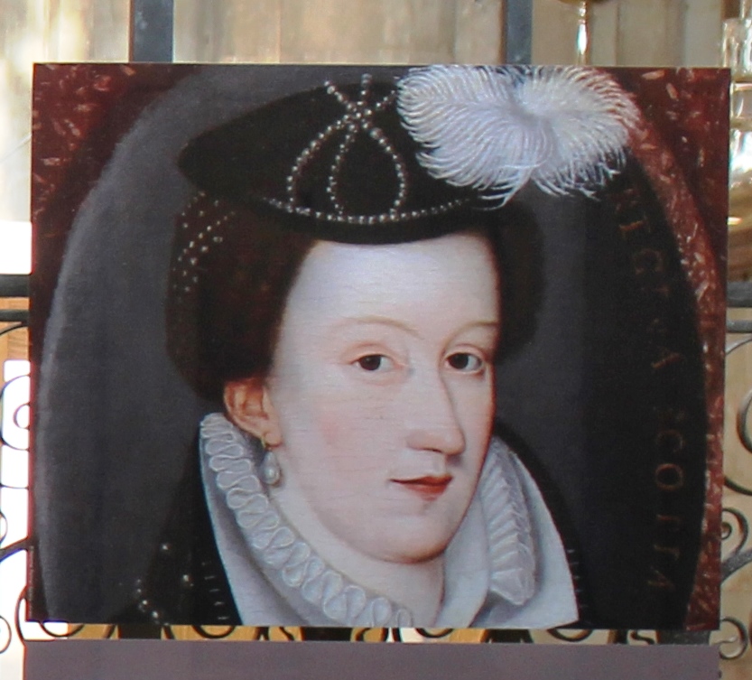 The picture of Mary Queen of Scots at her former burial place