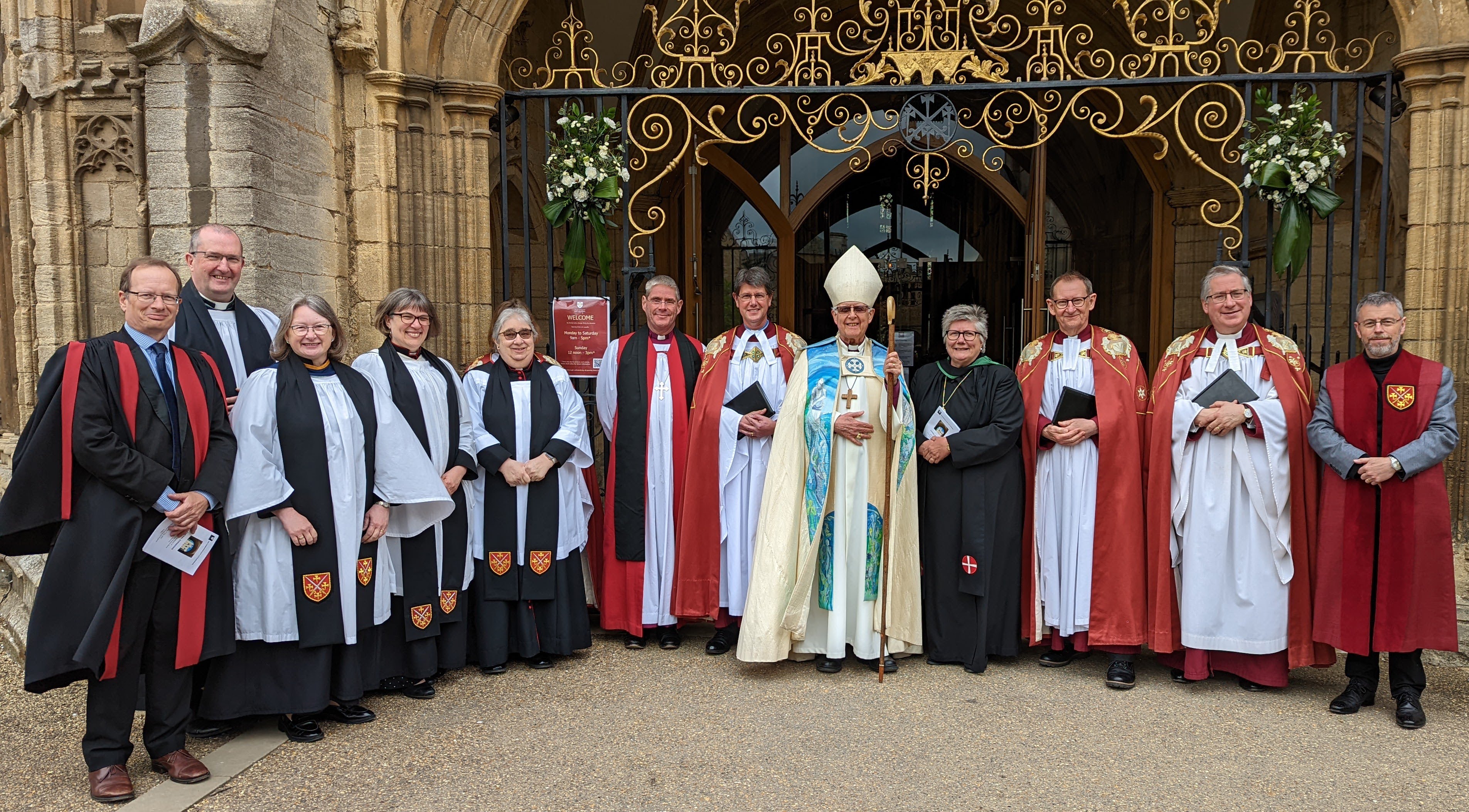 Group photo at the Installation of Canon Steve Benoy at Peterborough Cathedral
